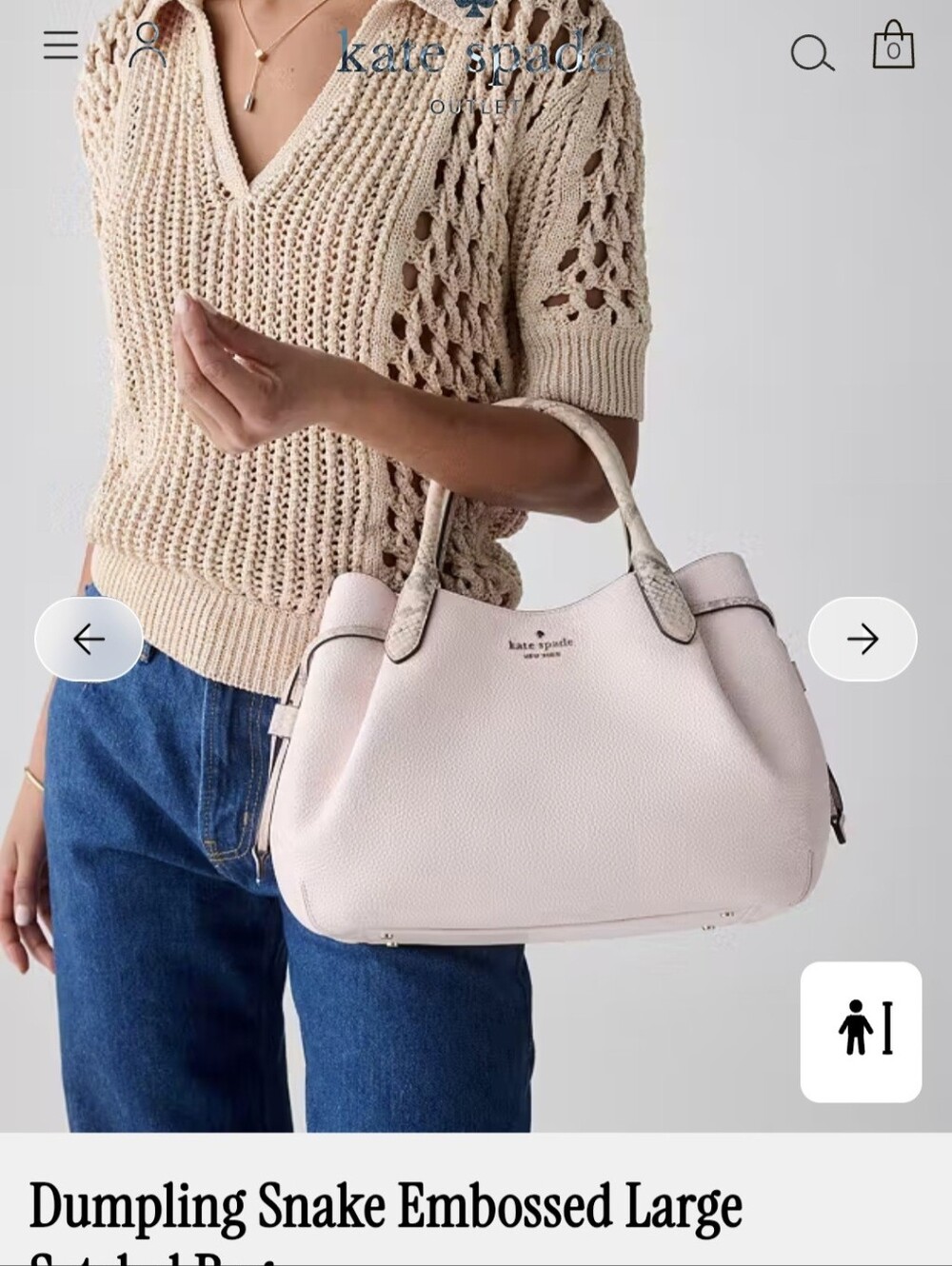 NWT Kate Spade Large Pink Snake Dumpling Satchel - Picture 12 of 15